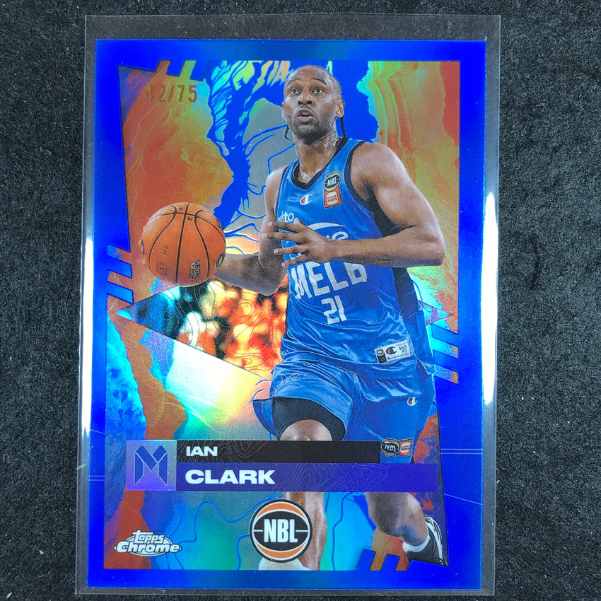 2024-25 Topps Chrome NBL IAN CLARK Base Blue 42/75 #42