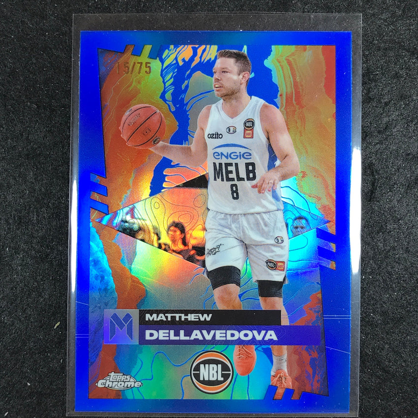 2024-25 Topps Chrome NBL MATTHEW DELLAVEDOVA Base Blue 15/75 #43