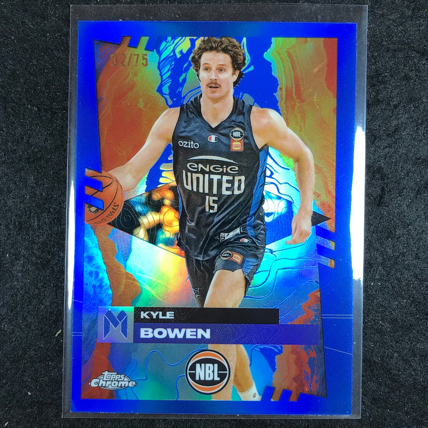 2024-25 Topps Chrome NBL KYLE BOWEN Base Blue 32/75 #44