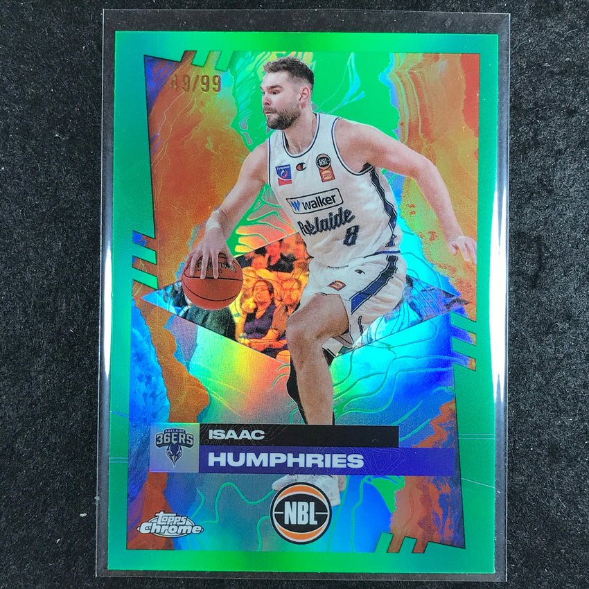 2024-25 Topps Chrome NBL ISAAC HUMPHRIES Base Green 49/99 #3