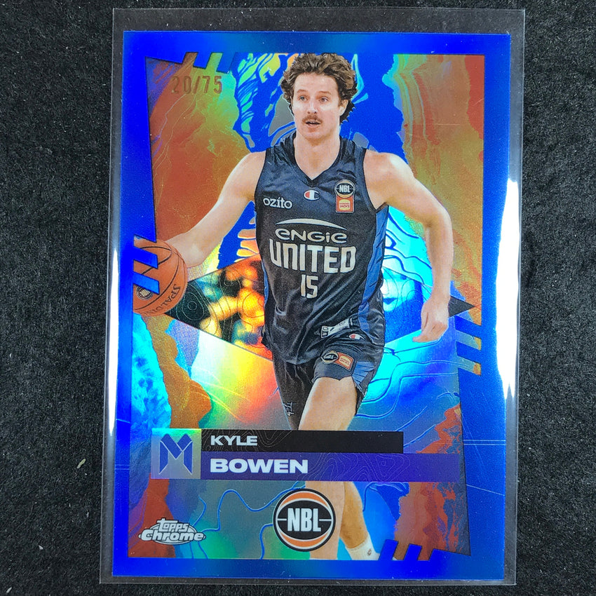 2024-25 Topps Chrome NBL KYLE BOWEN Base Blue 20/75 #44