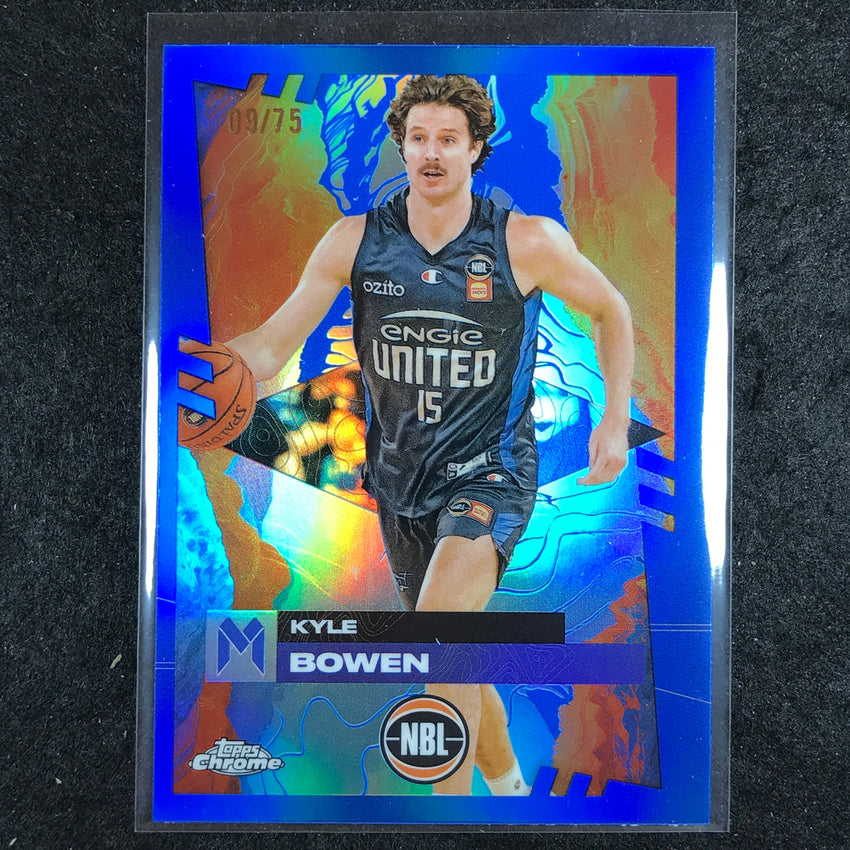 2024-25 Topps Chrome NBL KYLE BOWEN Base Blue 9/75 #44