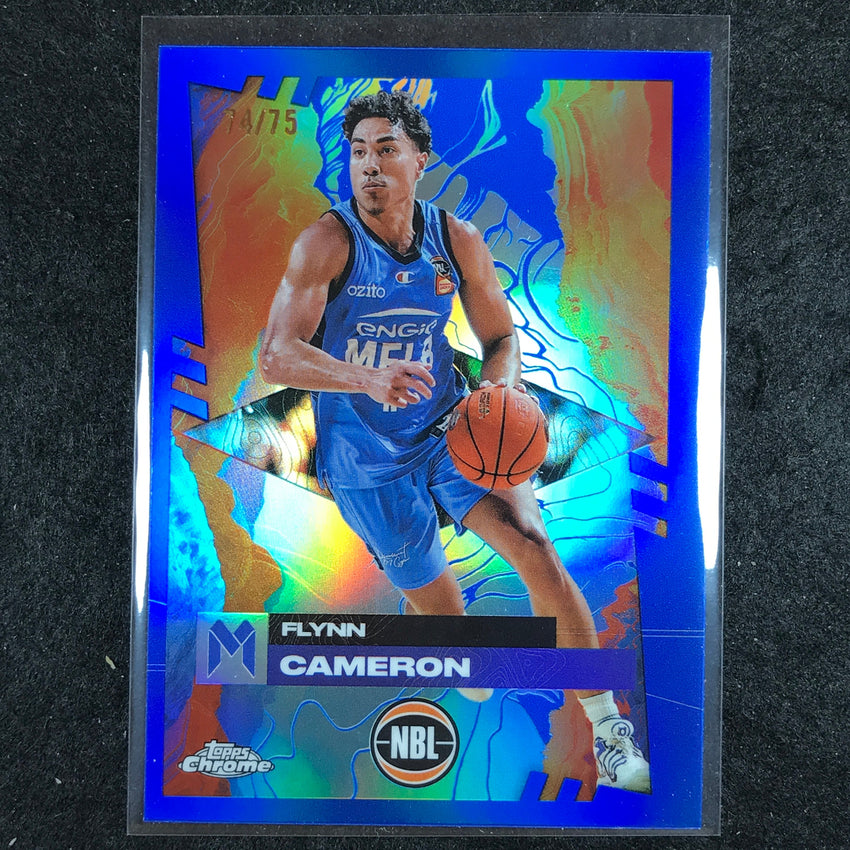 2024-25 Topps Chrome NBL FLYNN CAMERON Base Blue 74/75 #45