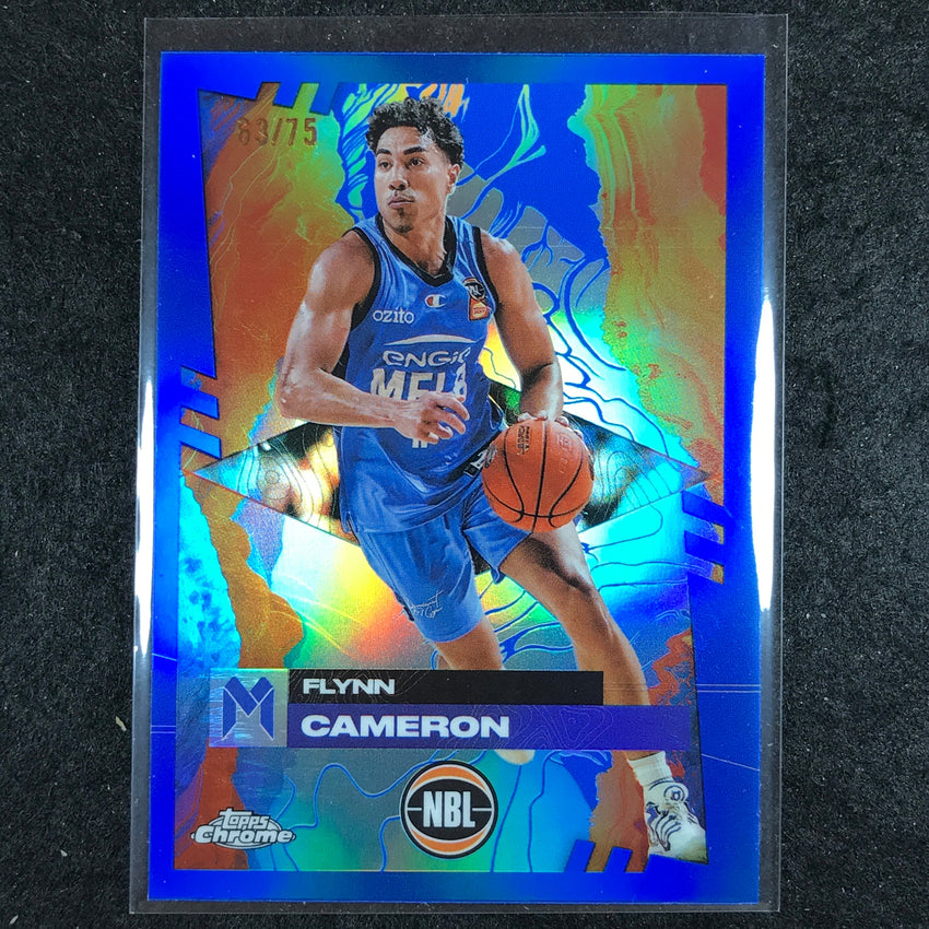2024-25 Topps Chrome NBL FLYNN CAMERON Base Blue 63/75 #45