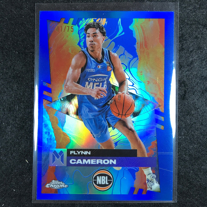 2024-25 Topps Chrome NBL FLYNN CAMERON Base Blue 41/75 #45