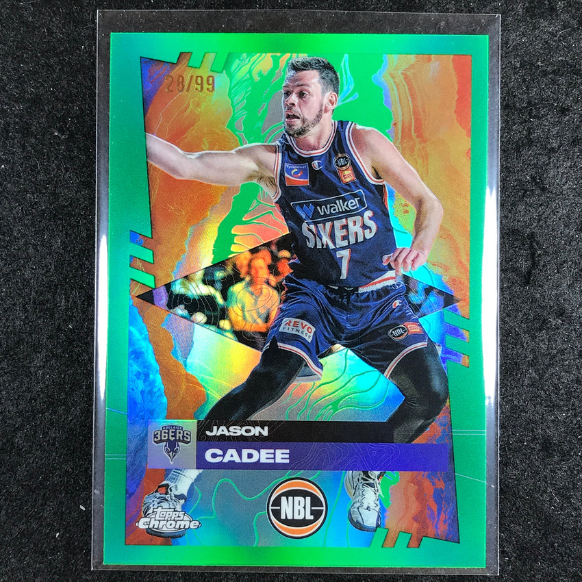 2024-25 Topps Chrome NBL JASON CADEE Base Green 28/99 #4