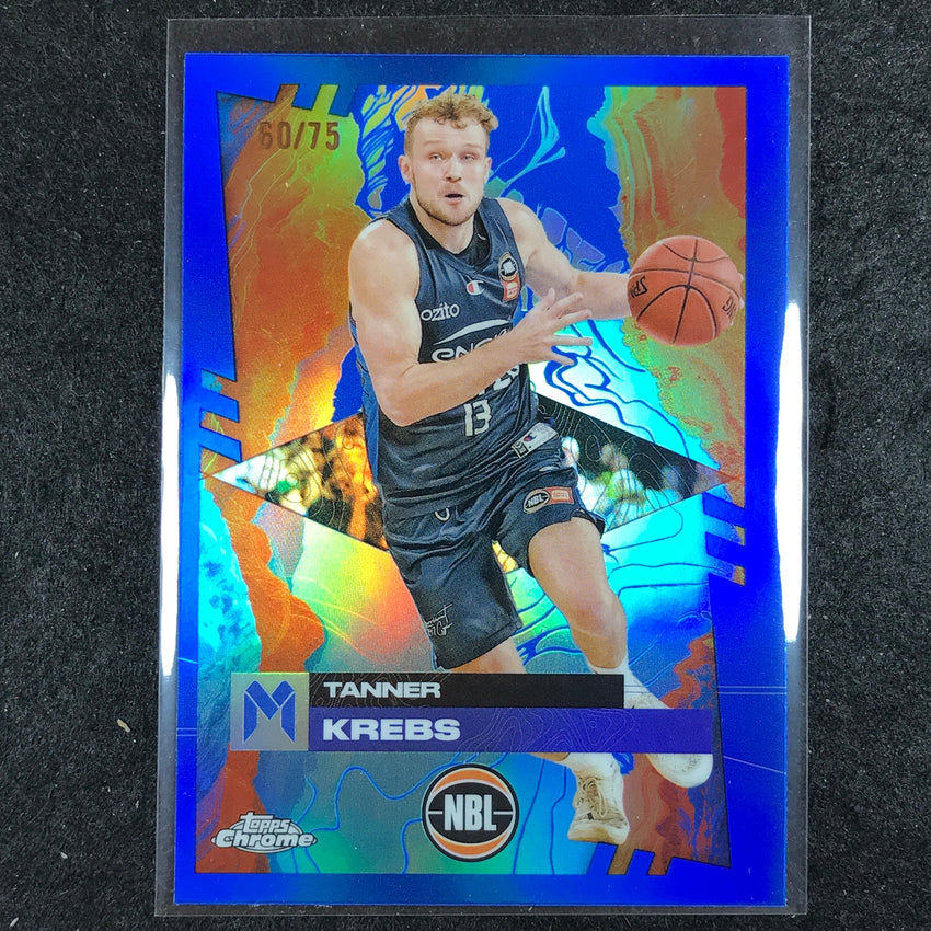 2024-25 Topps Chrome NBL TANNER KREBS Base Blue 60/75 #47