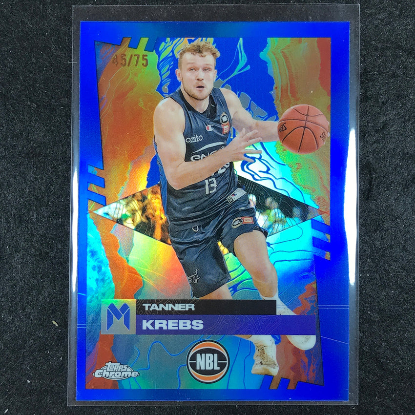 2024-25 Topps Chrome NBL TANNER KREBS Base Blue 45/75 #47