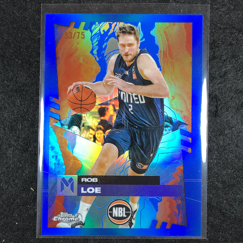 2024-25 Topps Chrome NBL ROB LOE Base Blue 53/75 #49