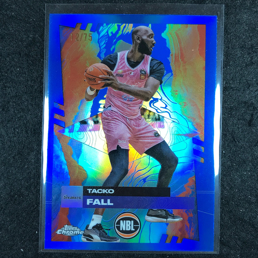 2024-25 Topps Chrome NBL TACKO FALL Base Blue 12/75 #57