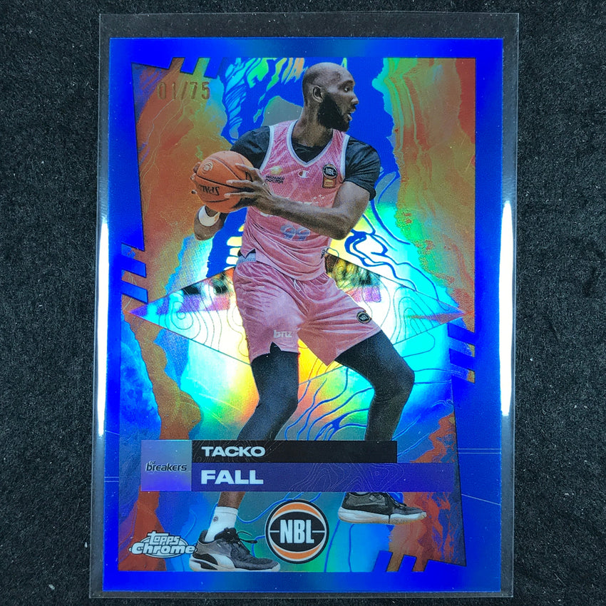 2024-25 Topps Chrome NBL TACKO FALL Base Blue 1/75 #57