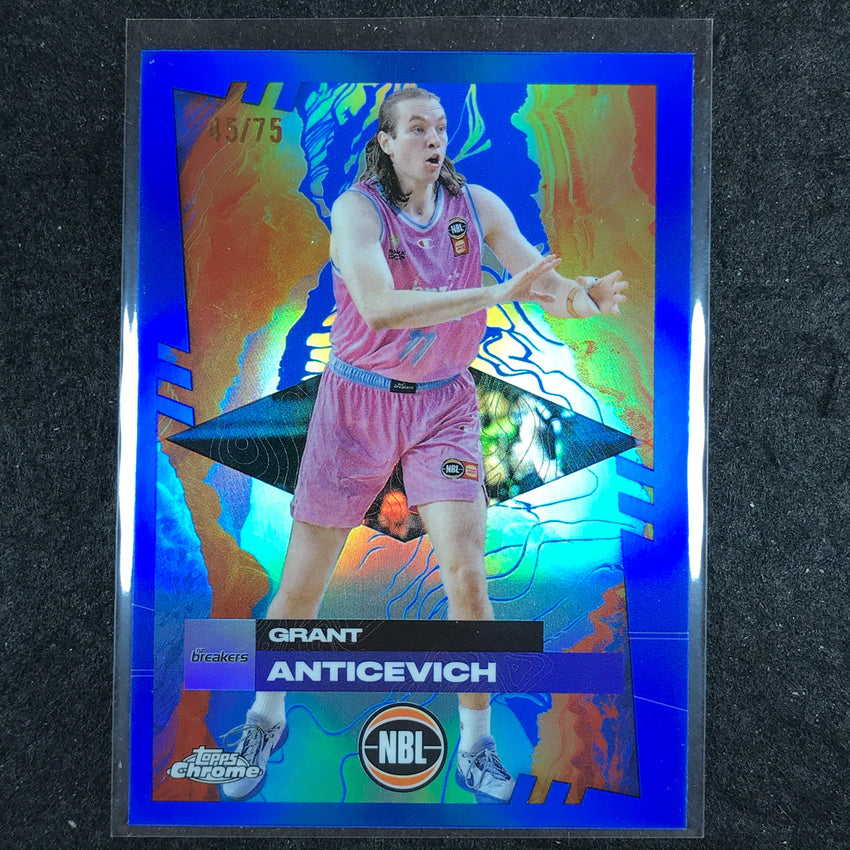 2024-25 Topps Chrome NBL GRANT ANTICEVICH Base Blue 45/75 #58