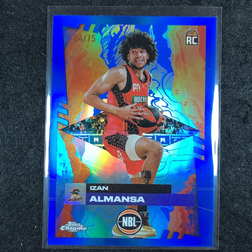 2024-25 Topps Chrome NBL IZAN ALMANSA Rookie Base Blue 64/75 #61