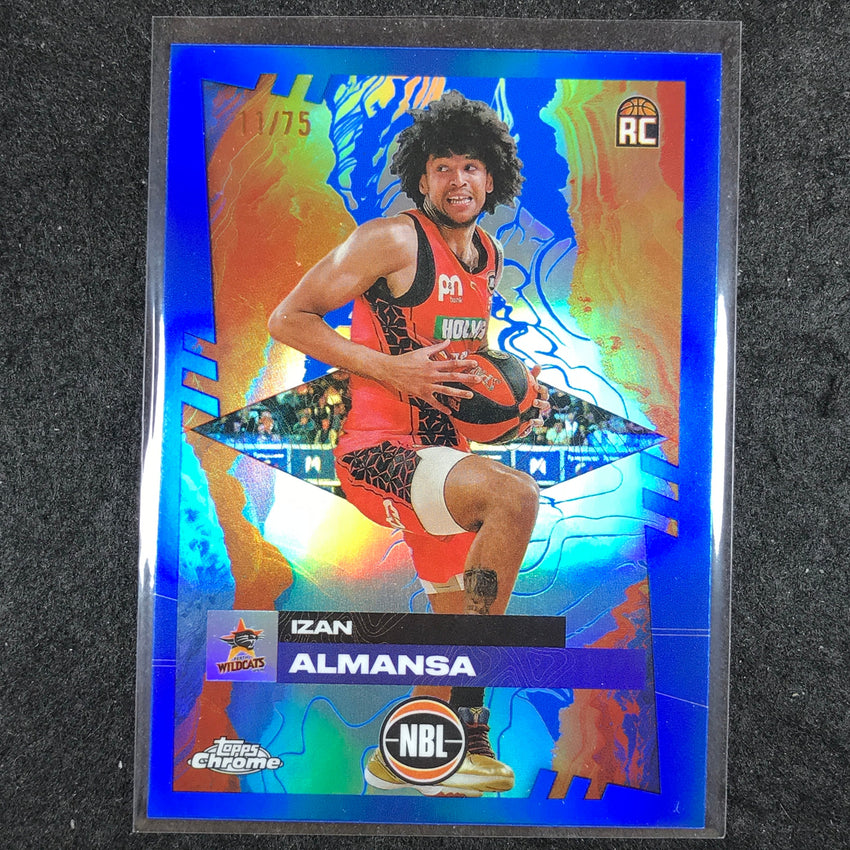 2024-25 Topps Chrome NBL IZAN ALMANSA Rookie Base Blue 11/75 #61