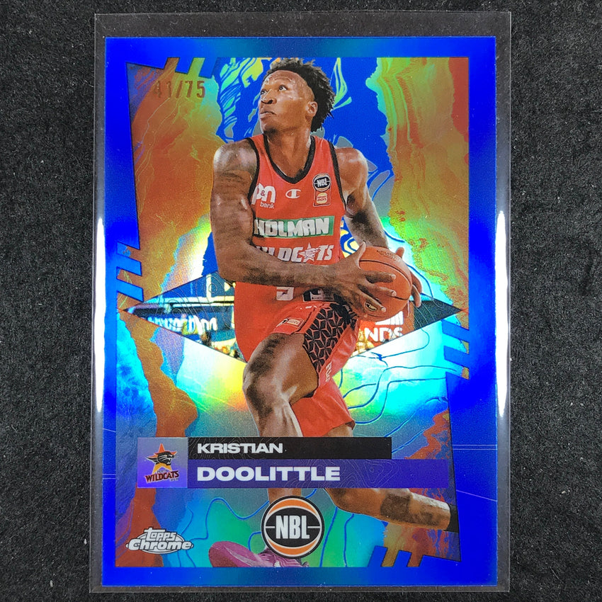 2024-25 Topps Chrome NBL KRISTIAN DOOLITTLE Base Blue 41/75 #66