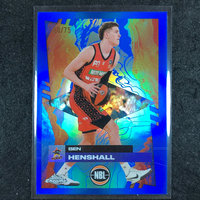 2024-25 Topps Chrome NBL BEN HENSHALL Base Blue 60/75 #69