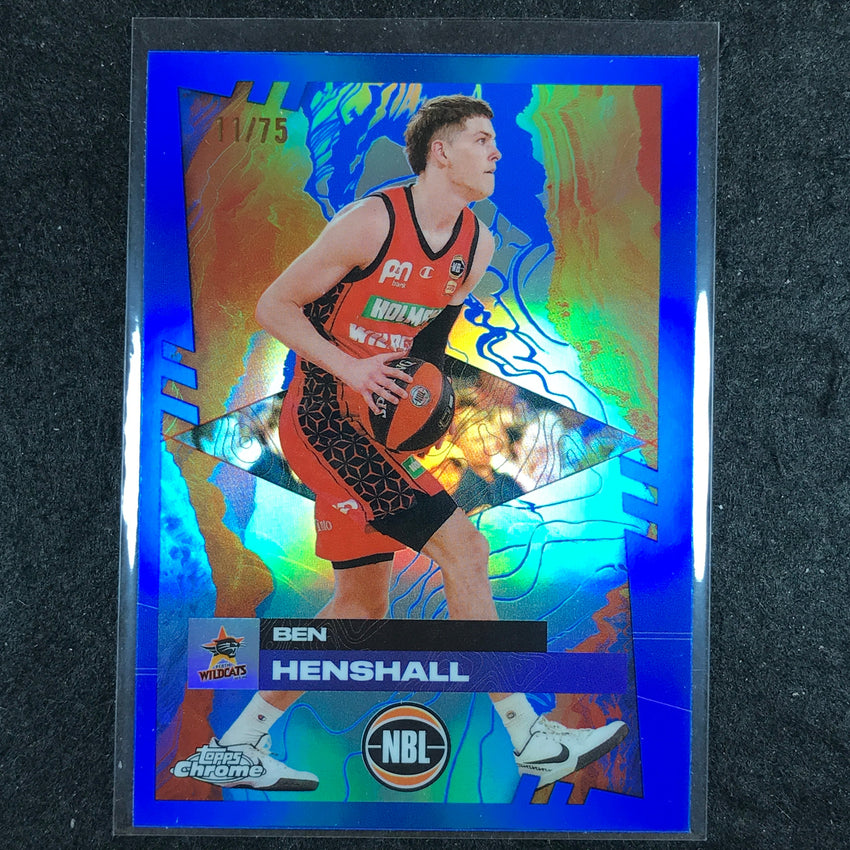 2024-25 Topps Chrome NBL BEN HENSHALL Base Blue 11/75 #69