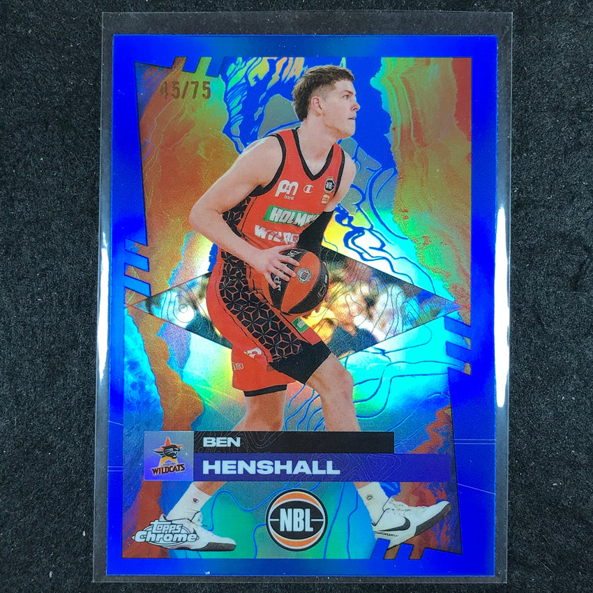 2024-25 Topps Chrome NBL BEN HENSHALL Base Blue 45/75 #69