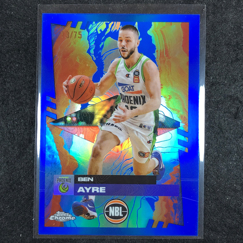 2024-25 Topps Chrome NBL BEN AYRE Base Blue 13/75 #72