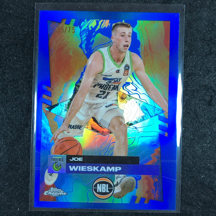 2024-25 Topps Chrome NBL JOE WIESKAMP Base Blue 35/75 #74