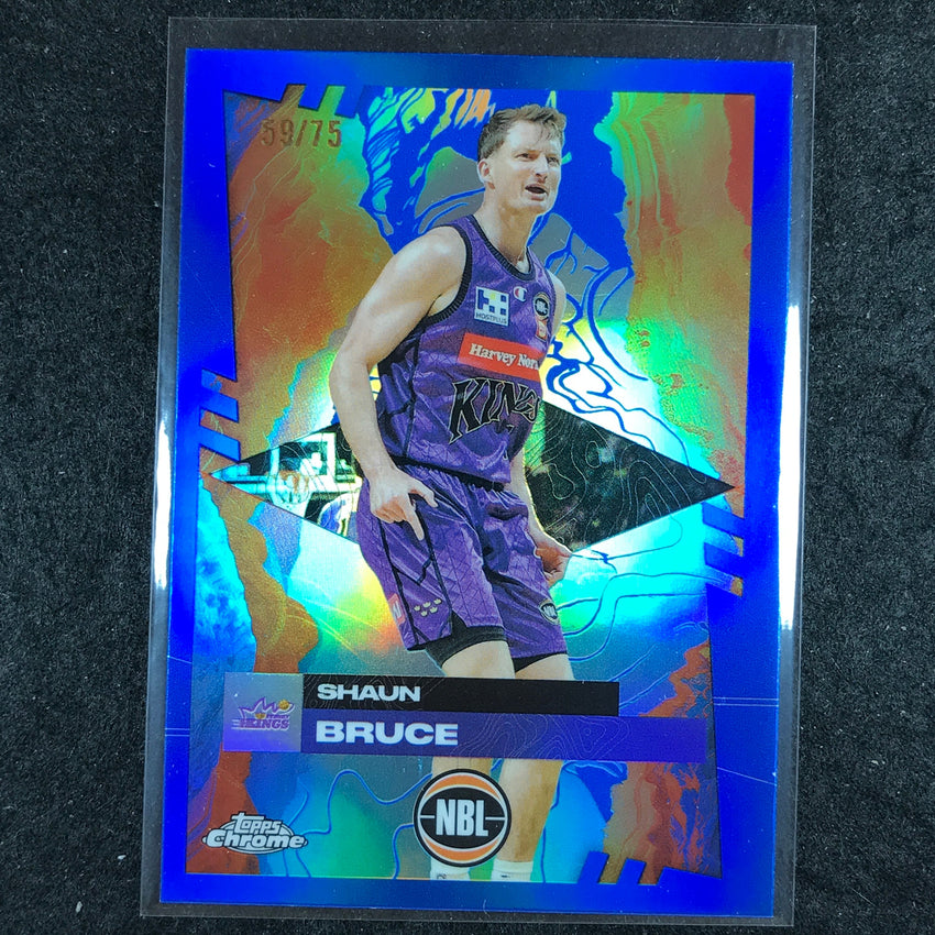 2024-25 Topps Chrome NBL SHAUN BRUCE Base Blue 59/75 #85