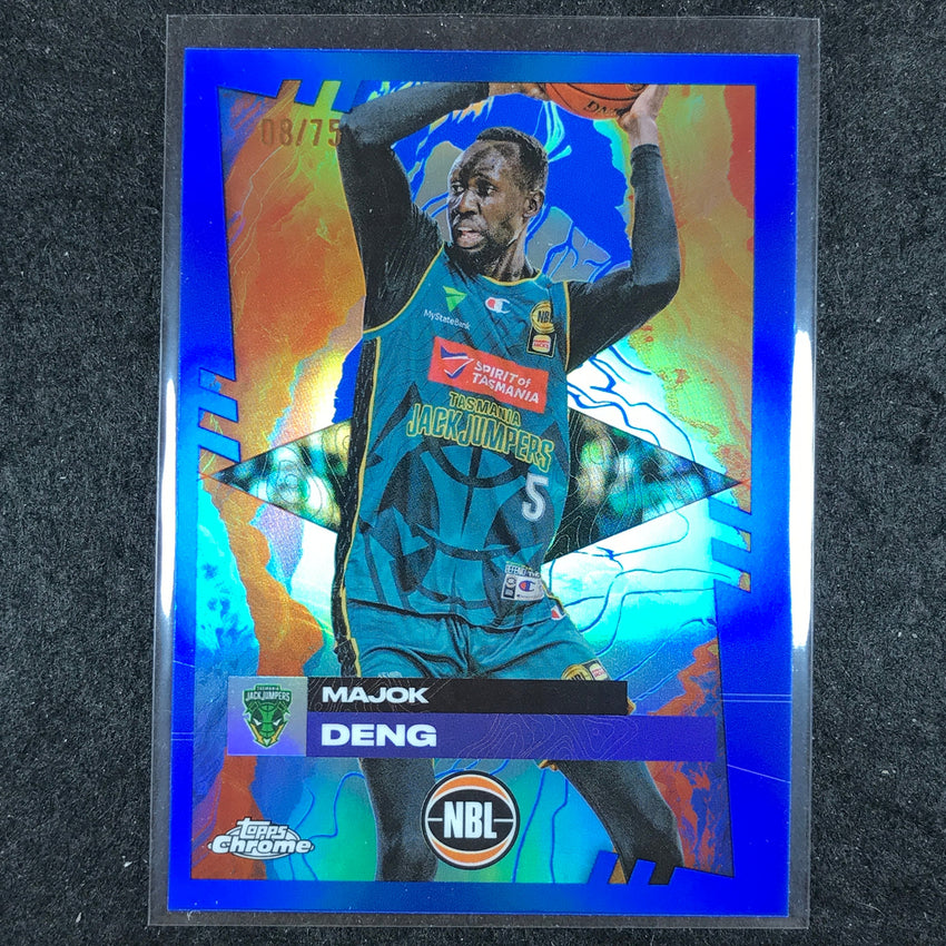 2024-25 Topps Chrome NBL MAJOK DENG Base Blue 8/75 #96