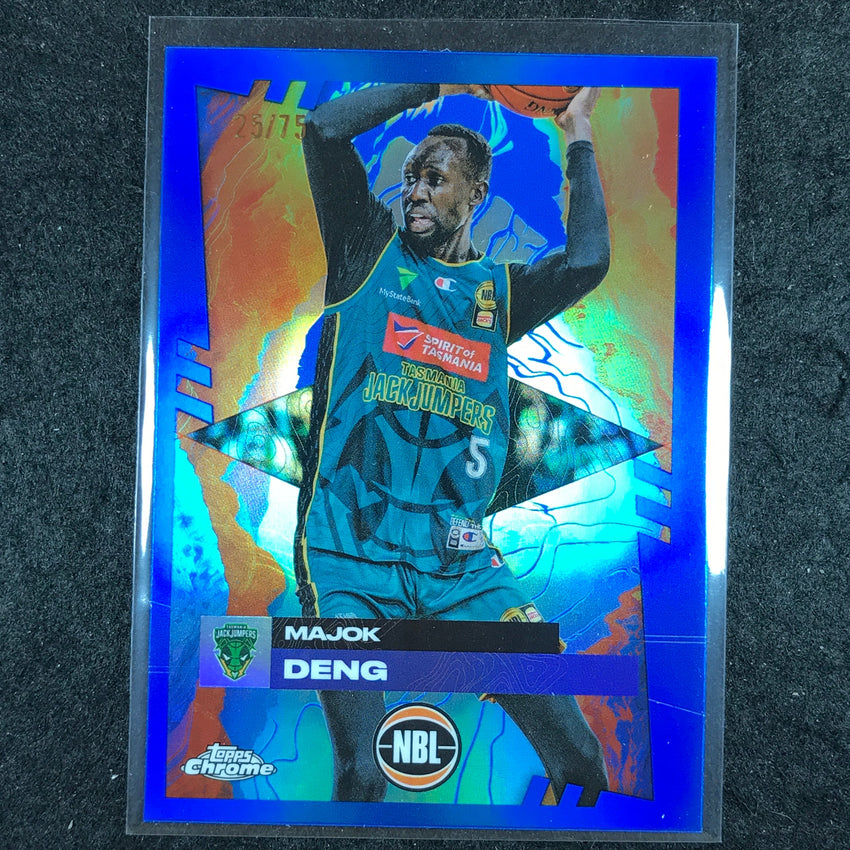 2024-25 Topps Chrome NBL MAJOK DENG Base Blue 25/75 #96