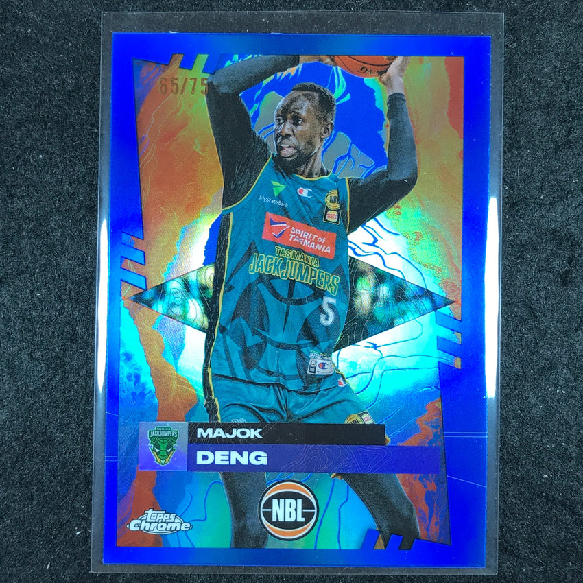2024-25 Topps Chrome NBL MAJOK DENG Base Blue 65/75 #96
