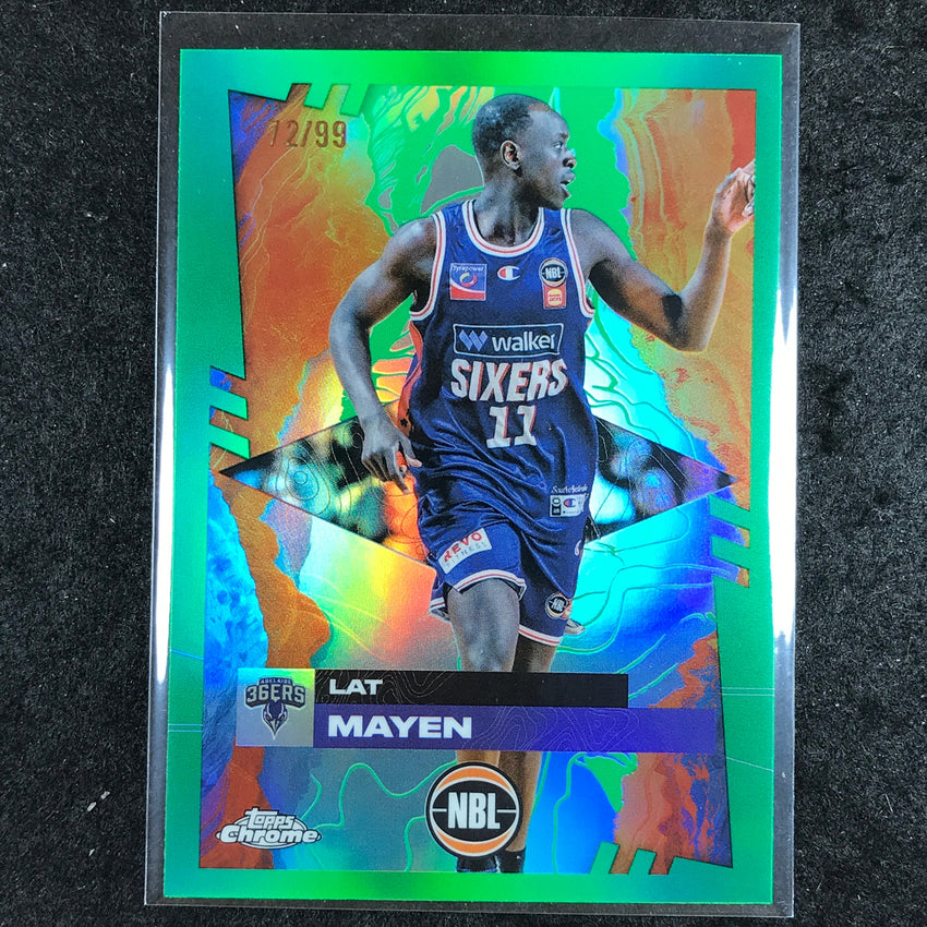 2024-25 Topps Chrome NBL LAT MAYEN Base Green 72/99 #7