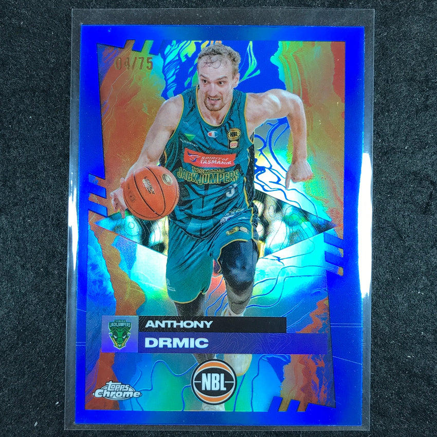 2024-25 Topps Chrome NBL ANTHONY DRMIC Base Blue 4/75 #100