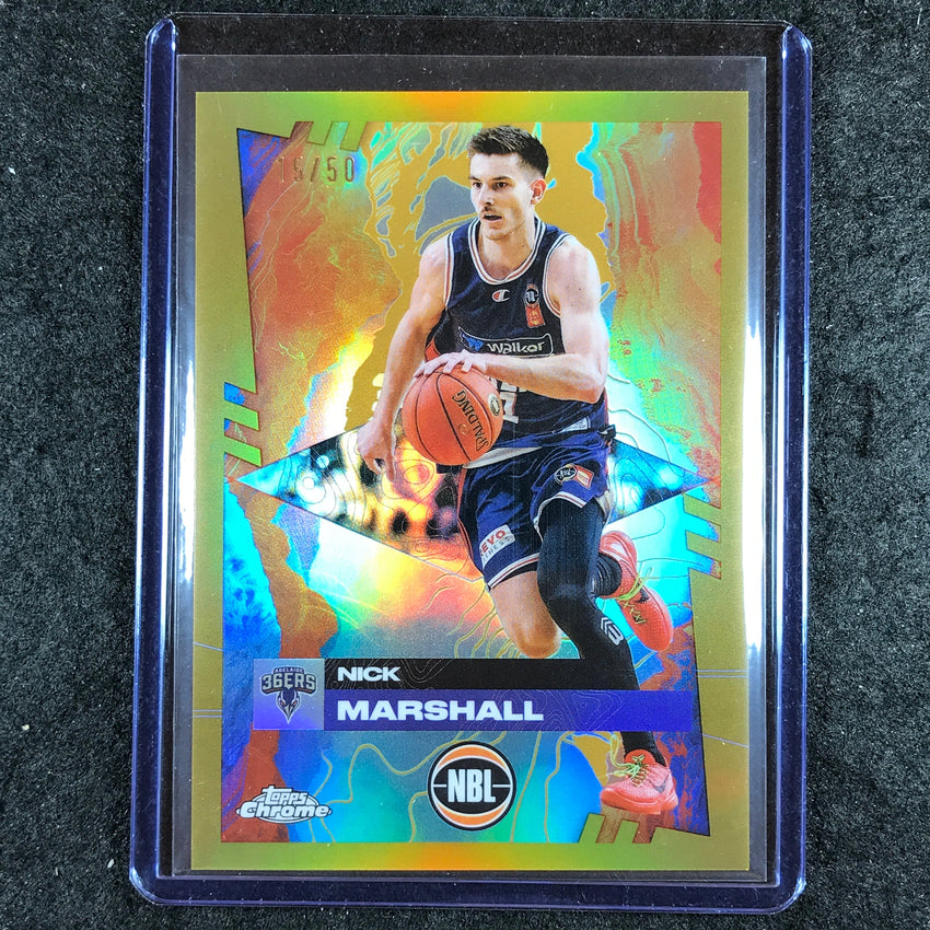 2024-25 Topps Chrome NBL NICK MARSHALL Base Gold 15/50 #2