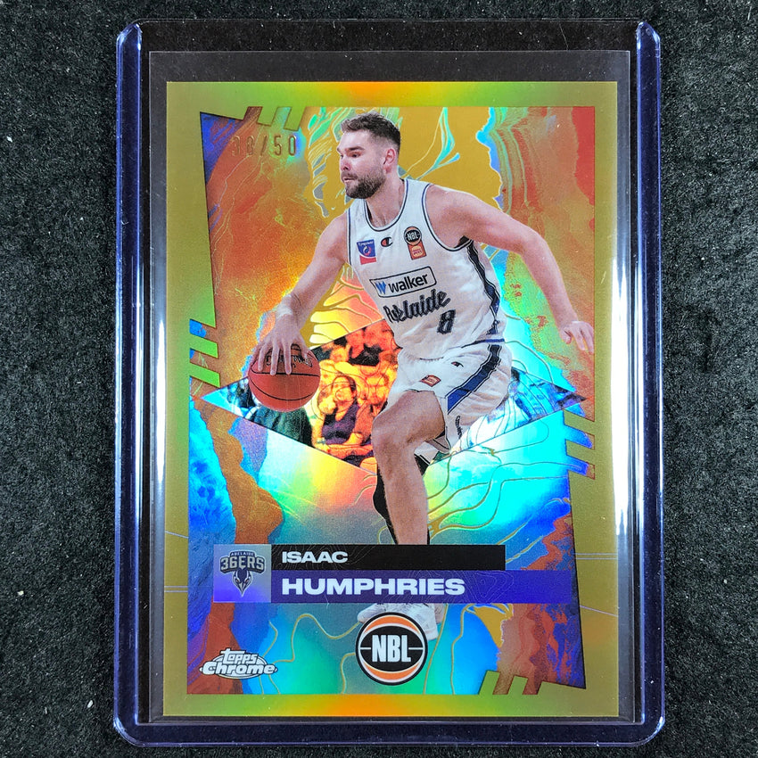 2024-25 Topps Chrome NBL ISAAC HUMPHRIES Base Gold 38/50 #3