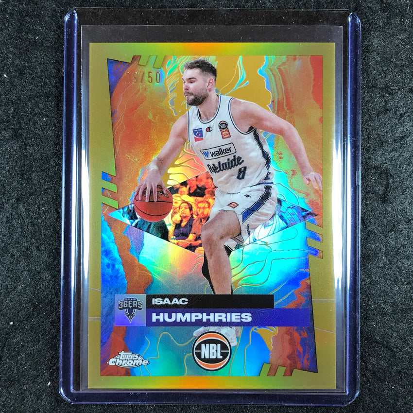 2024-25 Topps Chrome NBL ISAAC HUMPHRIES Base Gold 29/50 #3