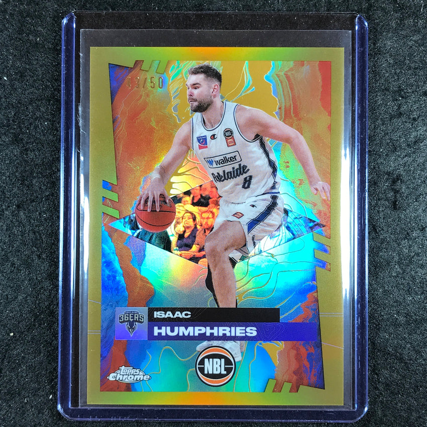 2024-25 Topps Chrome NBL ISAAC HUMPHRIES Base Gold 43/50 #3