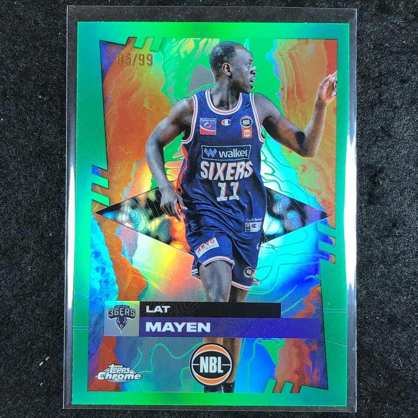 2024-25 Topps Chrome NBL LAT MAYEN Base Green 95/99 #7