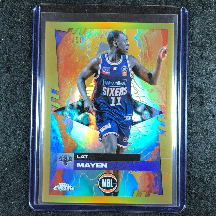 2024-25 Topps Chrome NBL LAT MAYEN Base Gold 43/50 #7
