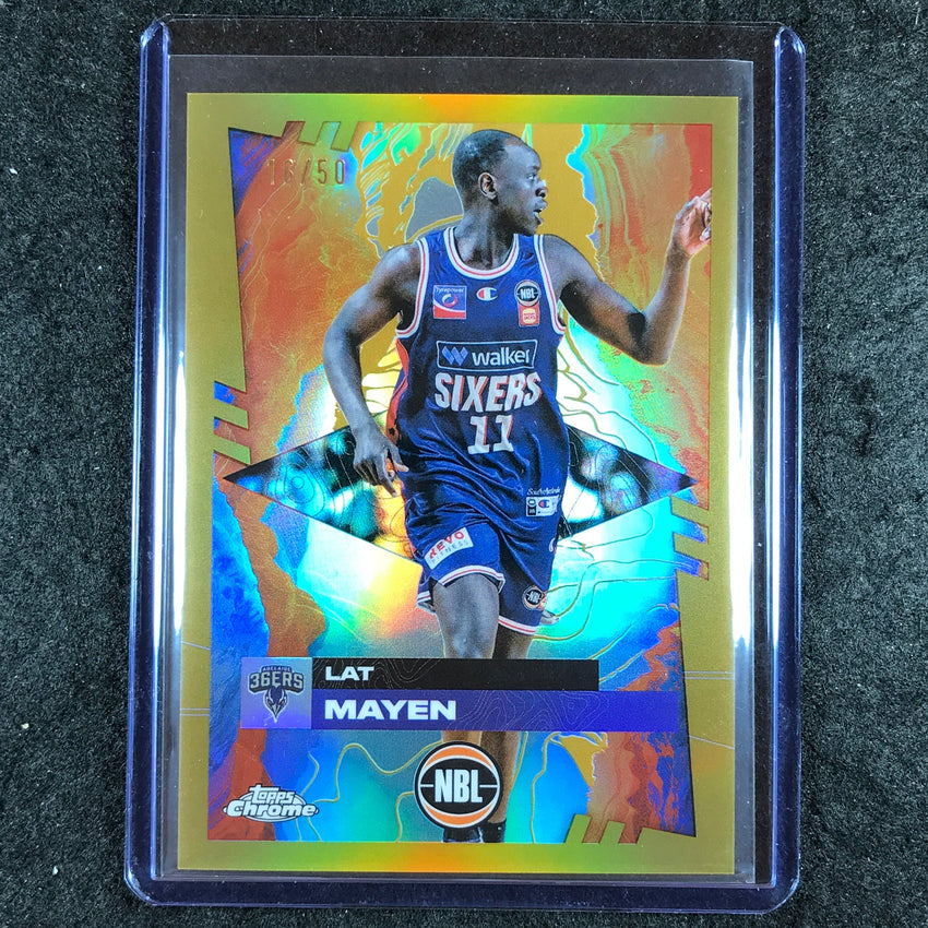 2024-25 Topps Chrome NBL LAT MAYEN Base Gold 16/50 #7