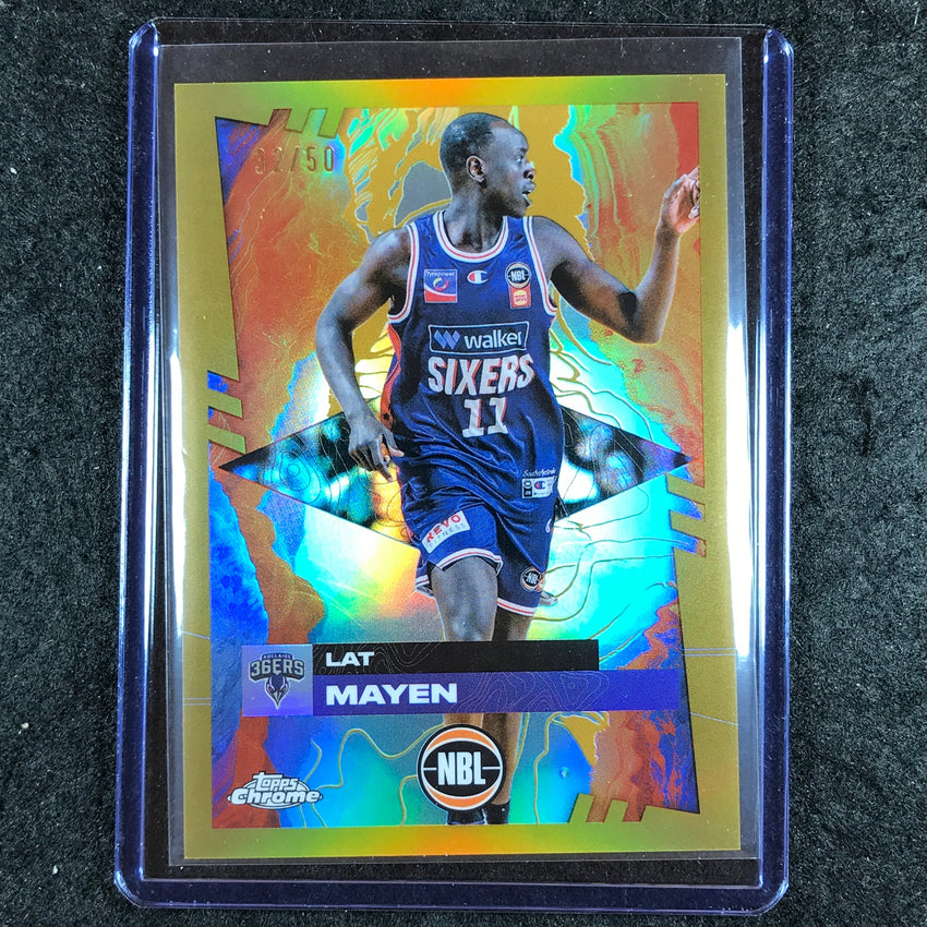 2024-25 Topps Chrome NBL LAT MAYEN Base Gold 32/50 #7