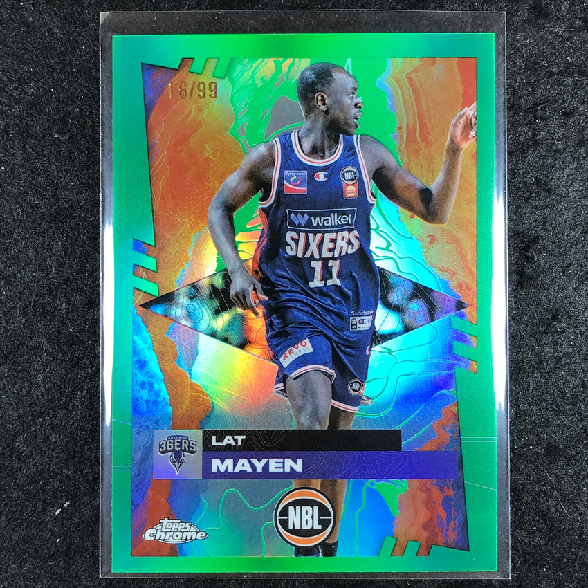 2024-25 Topps Chrome NBL LAT MAYEN Base Green 16/99 #7
