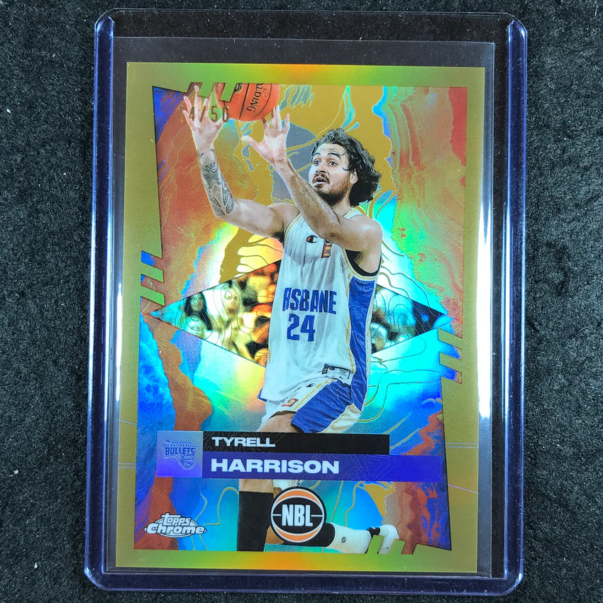 2024-25 Topps Chrome NBL TYRELL HARRISON Base Gold 14/50 #13