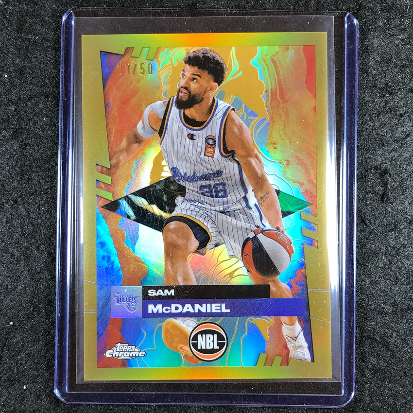 2024-25 Topps Chrome NBL SAM MCDANIEL Base Gold 13/50 #14