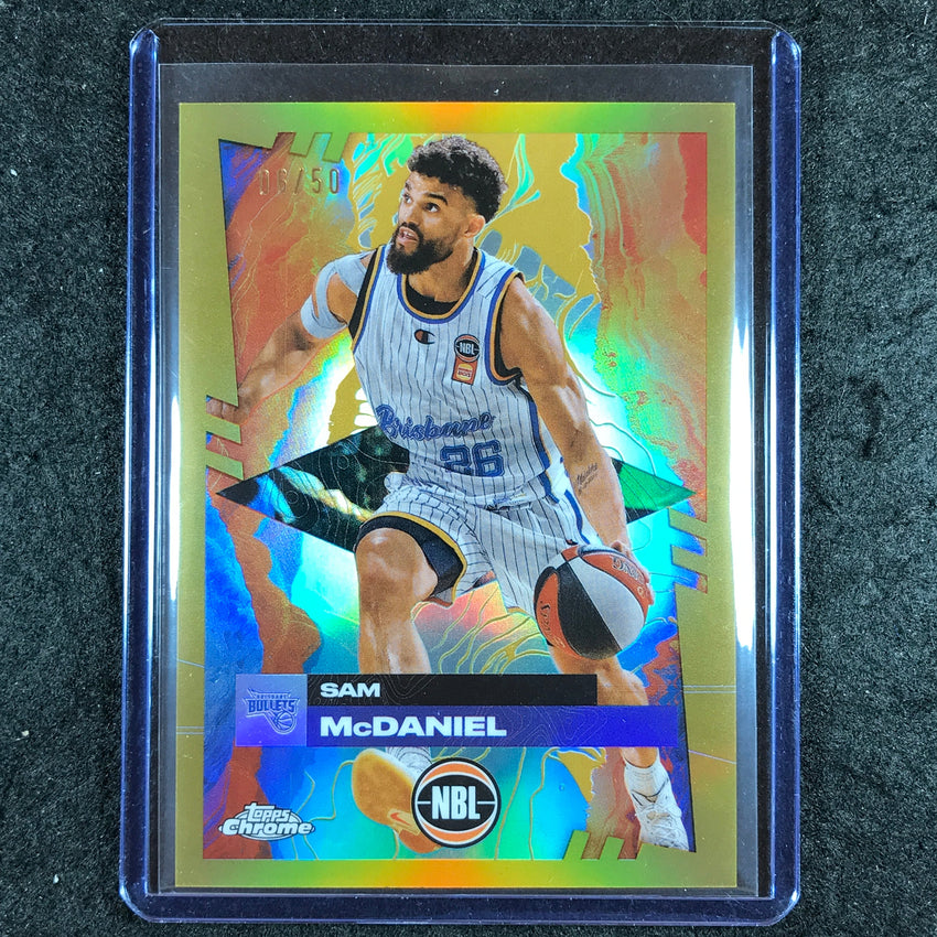 2024-25 Topps Chrome NBL SAM MCDANIEL Base Gold 6/50 #14