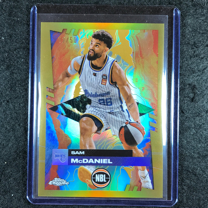 2024-25 Topps Chrome NBL SAM MCDANIEL Base Gold 12/50 #14