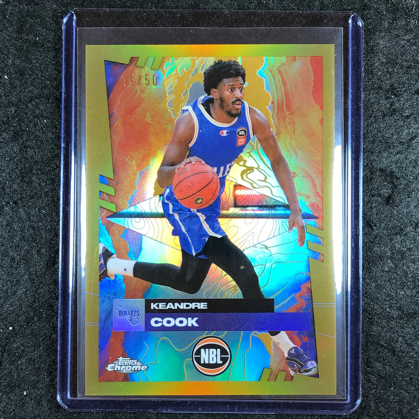 2024-25 Topps Chrome NBL KEANDRE COOK Base Gold 15/50 #20