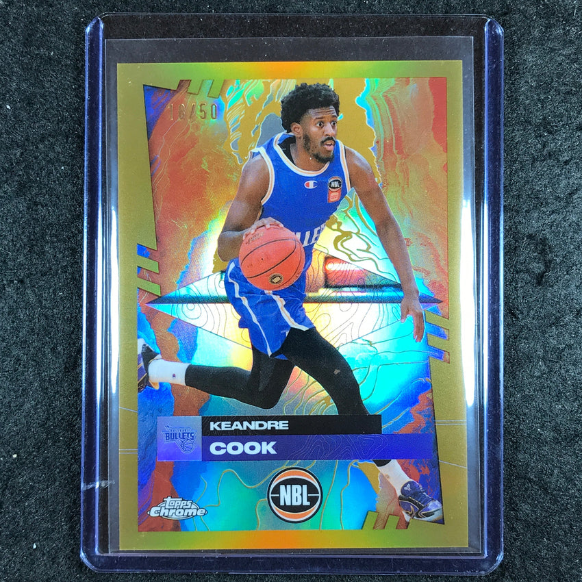 2024-25 Topps Chrome NBL KEANDRE COOK Base Gold 18/50 #20