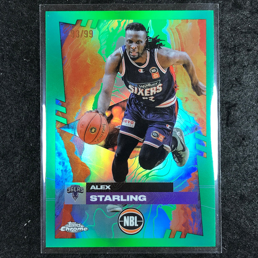 2024-25 Topps Chrome NBL ALEX STARLING Base Green 93/99 #8