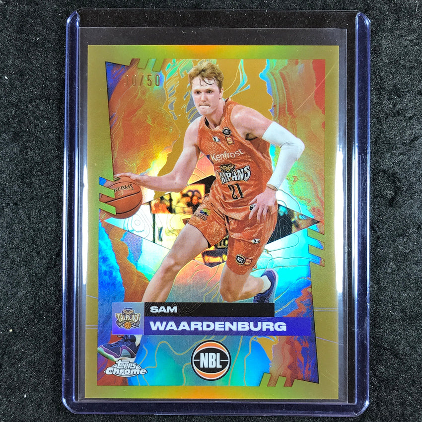2024-25 Topps Chrome NBL SAM WAARDENBURG Base Gold 30/50 #21