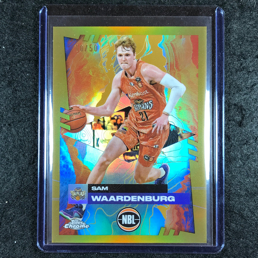 2024-25 Topps Chrome NBL SAM WAARDENBURG Base Gold 10/50 #21