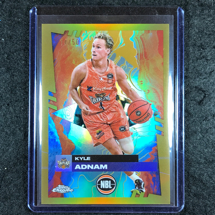 2024-25 Topps Chrome NBL KYLE ADNAM Base Gold 14/50 #26