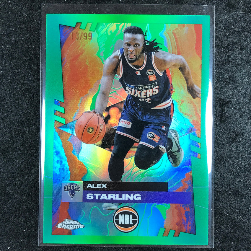 2024-25 Topps Chrome NBL ALEX STARLING Base Green 13/99 #8